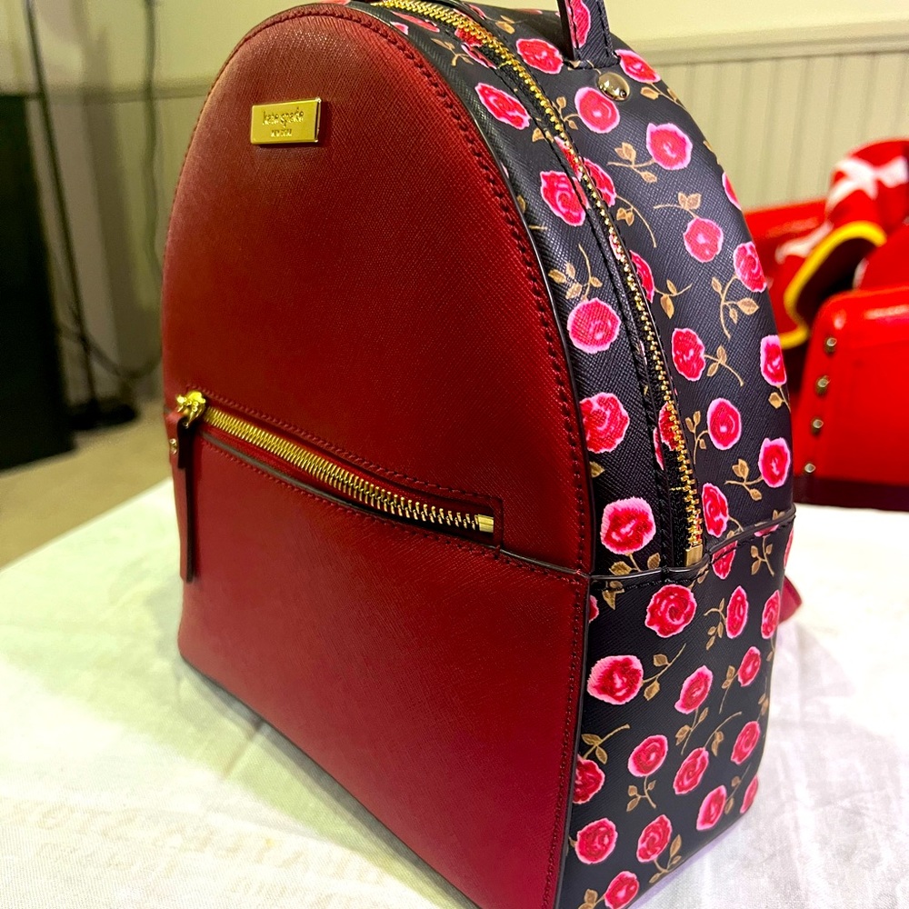 NWOT Kate Spade Laurel Way Hazy Rose Sammi Small Leather Backpack